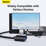 Baseus AirJoy Series USB3.0 Extension Cable Cluster Black