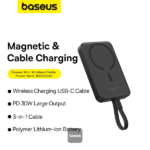 Baseus 10000mAh Magnetic Mini Wireless Fast Charge Power Bank 30W