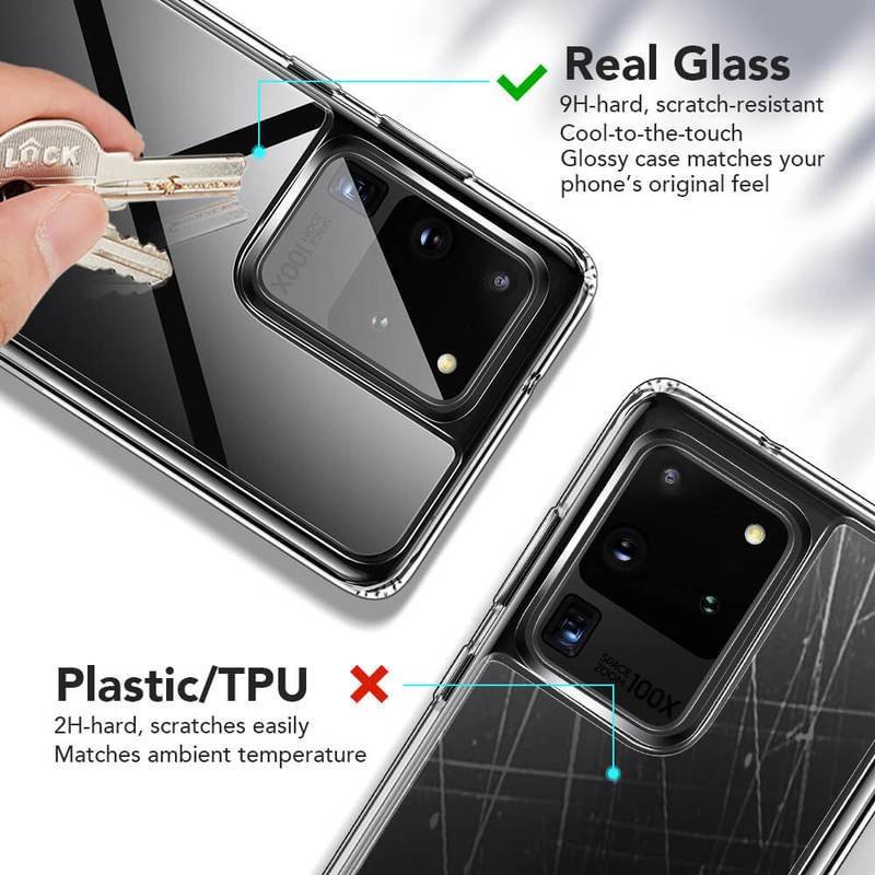 ESR Tempered Protective Glass Case Galaxy S20 Ultra in Pakistan