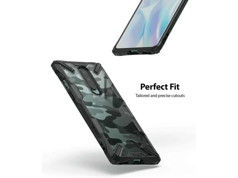 Ringke Fusion-X Case Designed for OnePlus 8 - Camo Black