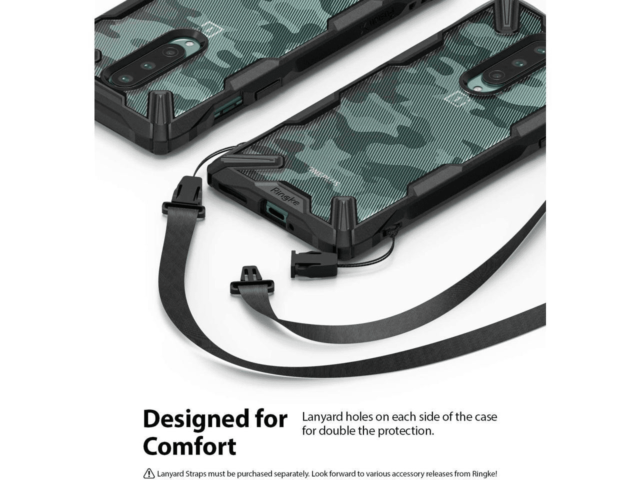 Ringke Fusion-X Case Designed for OnePlus 8 - Camo Black