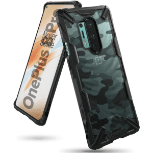 Ringke Fusion-X Case Designed for OnePlus 8 Pro - Camo Black