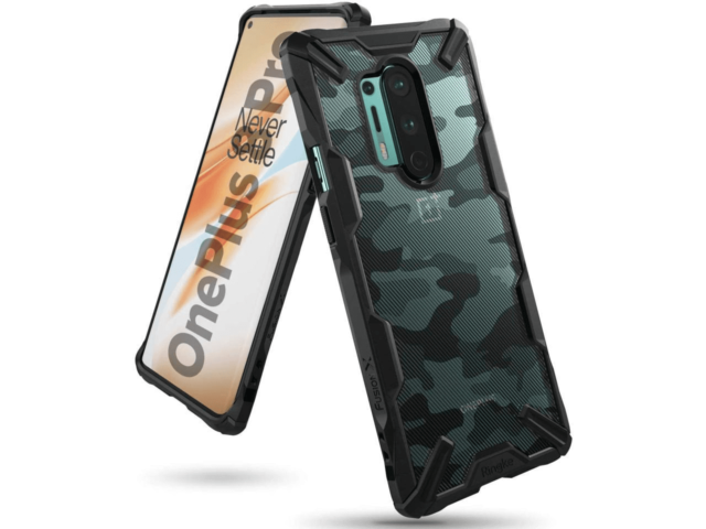 Ringke Fusion-X Case Designed for OnePlus 8 Pro - Camo Black