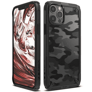 Ringke Fusion-X Compatible with iPhone 12 Pro Max Case Cover, Camouflage