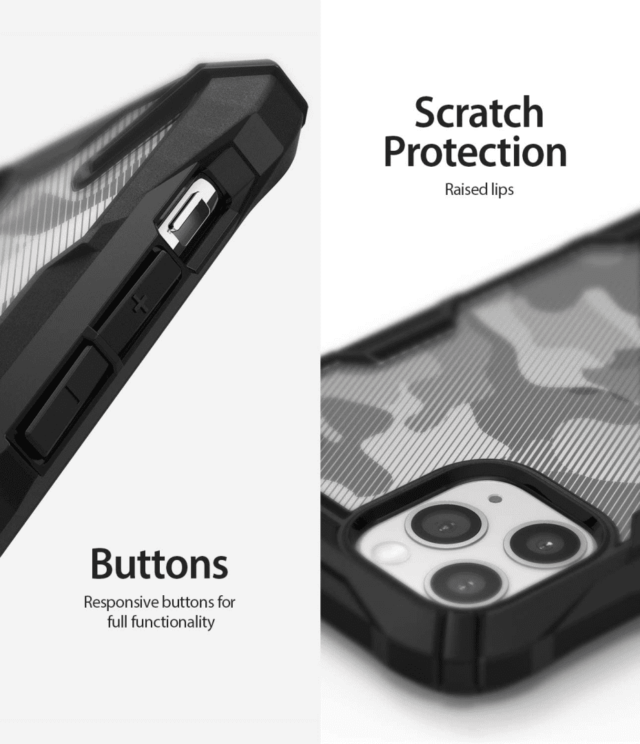 Ringke Fusion-X Case For iPhone 11 Pro Max - Camo Black Price in Pakistan | Fonepro.pk