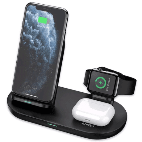 Aukey 3 in 1 Air Core Wireless Charging Station — FonePro