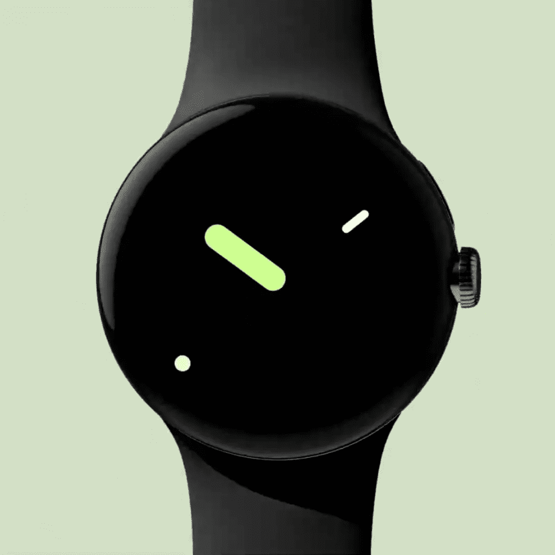 Google Pixel Watch - Matte Black Stainless Steel case - Obsidian