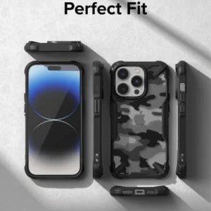 Ringke Fusion-X Case For iPhone 14 Pro Max - Camo Black