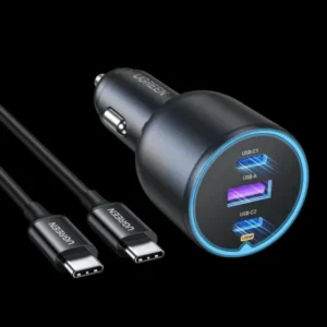 Ugreen 130W With 3 Ports Car Charger 55336