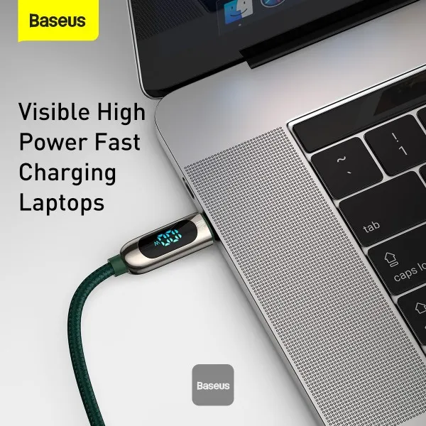 Baseus LED Display Fast Charging Data Cable 100W 5A 1M Baseus LED Display Fast Charging Data Cable 100W 5A 1M
