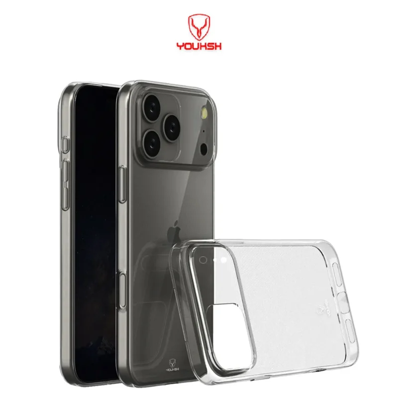 YOUKSH iPhone 17 Pro Transparent Case