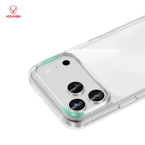 YOUKSH iPhone 17 Pro Max Acrylic Clear Case