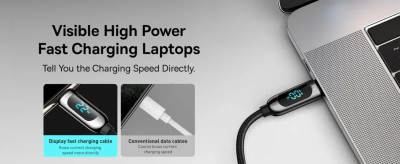 Baseus LED Display Fast Charging Data Cable 100W 5A 1M