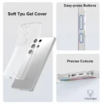 YOUKSH Transparent Case for Samsung Galaxy S25 Ultra
