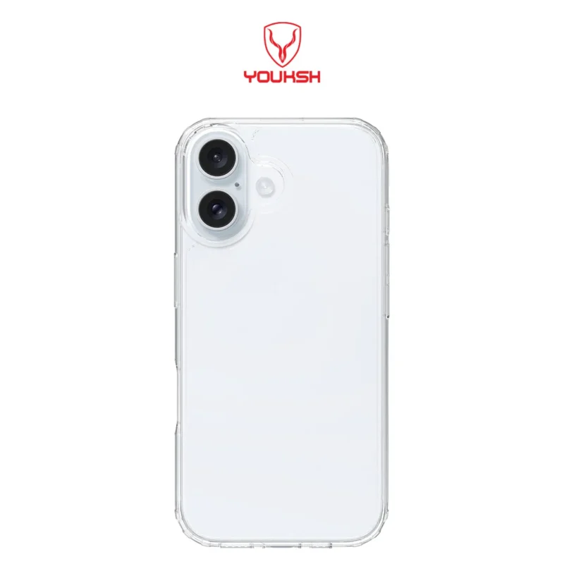 YOUKSH iPhone 17 Acrylic Clear Case