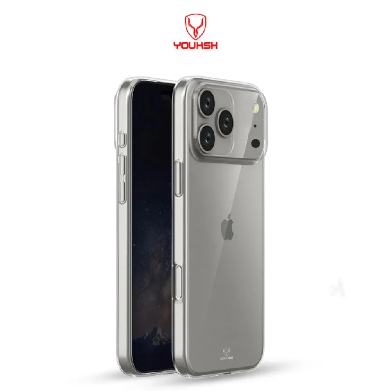 YOUKSH iPhone 17 Pro Transparent Case
