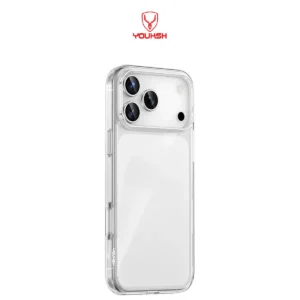 YOUKSH iPhone 17 Pro Acrylic Clear Case