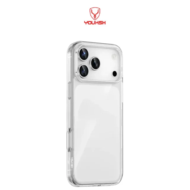 YOUKSH iPhone 17 Pro Max Acrylic Clear Case