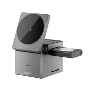 WiWU Wi-W030 Small Square 3-in-1 Wireless Charger