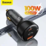Baseus Superme Digital Display PPS Dual 100W Car Charger