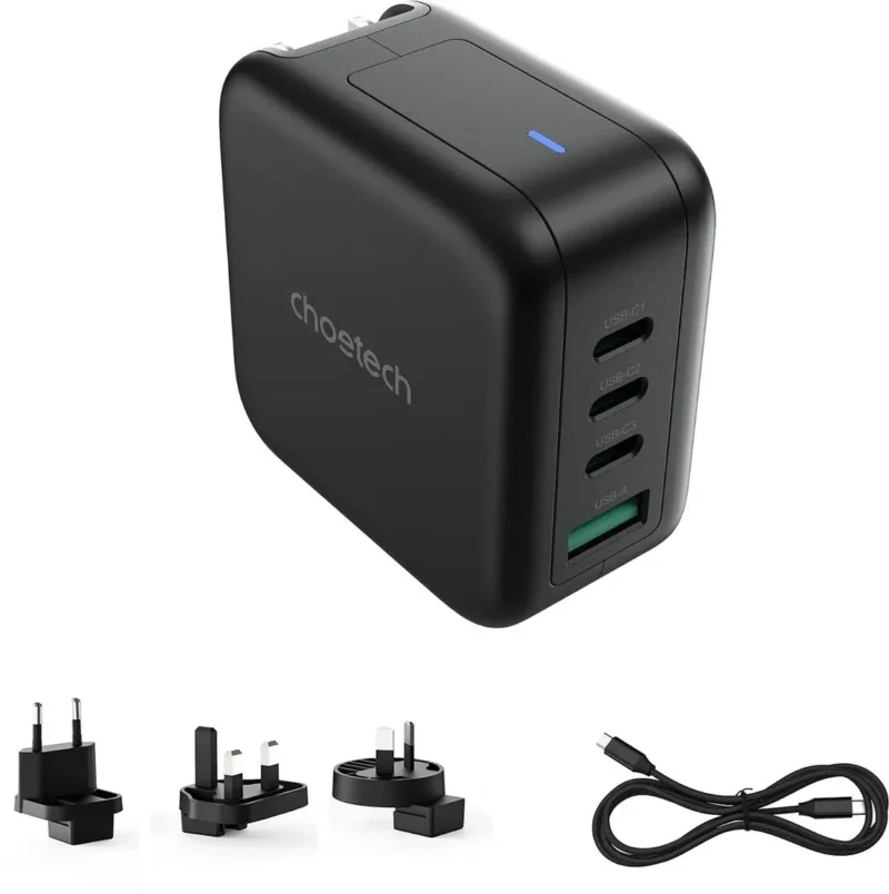 Choetech PD6055 70W Gan USB-C and USB-A Travel Charger Choetech PD6055 70W Gan USB-C and USB-A Travel Charger