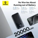 Baseus Free2Pull 20000mAh Power Bank 65W Fast Charging Baseus Free2Pull 20000mAh Power Bank 65W Fast Charging