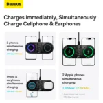 Baseus 2 in 1 Wireless Charger Digital LED Display 20W Baseus 2 in 1 Wireless Charger Digital LED Display 20W
