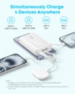 Anker Zolo Power Bank 20KMah 45W Built-In Dual USB-C Cables Anker Zolo Power Bank 20KMah 45W Built-In Dual USB-C Cables