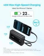 Anker Zolo Power Bank 20KMah 45W Built-In Dual USB-C Cables Anker Zolo Power Bank 20KMah 45W Built-In Dual USB-C Cables