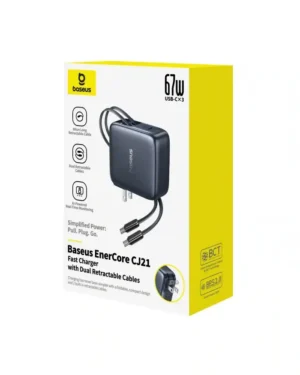 Baseus EnerCore CJ21 Fast Charger Retractable Cables 67W