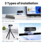 UGREEN 15728 1080P Webcam with Microphone UGREEN 15728 1080P Webcam with Microphone