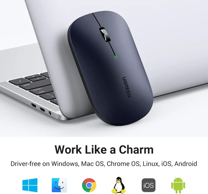 UGREEN 90372 Wireless Mouse 2.4G Slim Portable