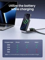 UGREEN Qi2 25W MagFlow 3-in-1 Magnetic Wireless Charger