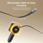 UGREEN 90W Retractable Cable With Type-C Car Charger