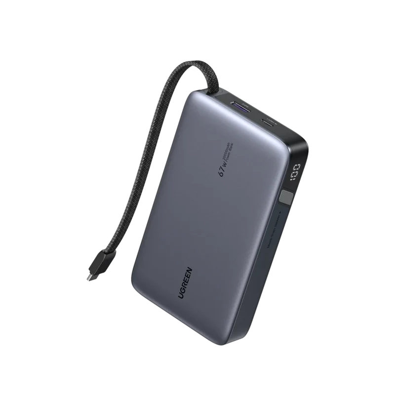 UGREEN Nexode Power Bank 20000mAh 67W with Built-in USB-C Cable | Ph-55996