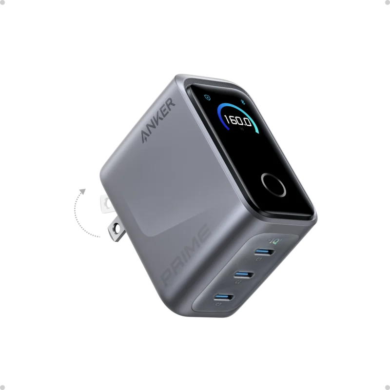 Anker Prime Charger 160W, 3 Ports, Smart Display | Price in Pakistan.