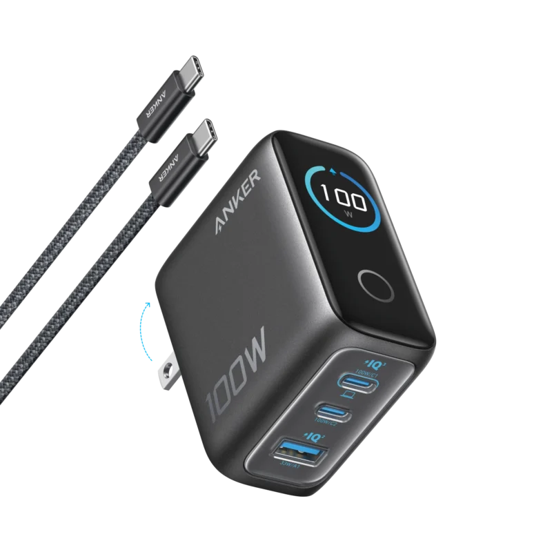 Anker Charger (100W, 3 Ports, Smart Display) Price in Pakistan| Fonepro