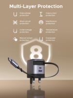 UGREEN Nexode Charger Retractable USB-C Cable 65W