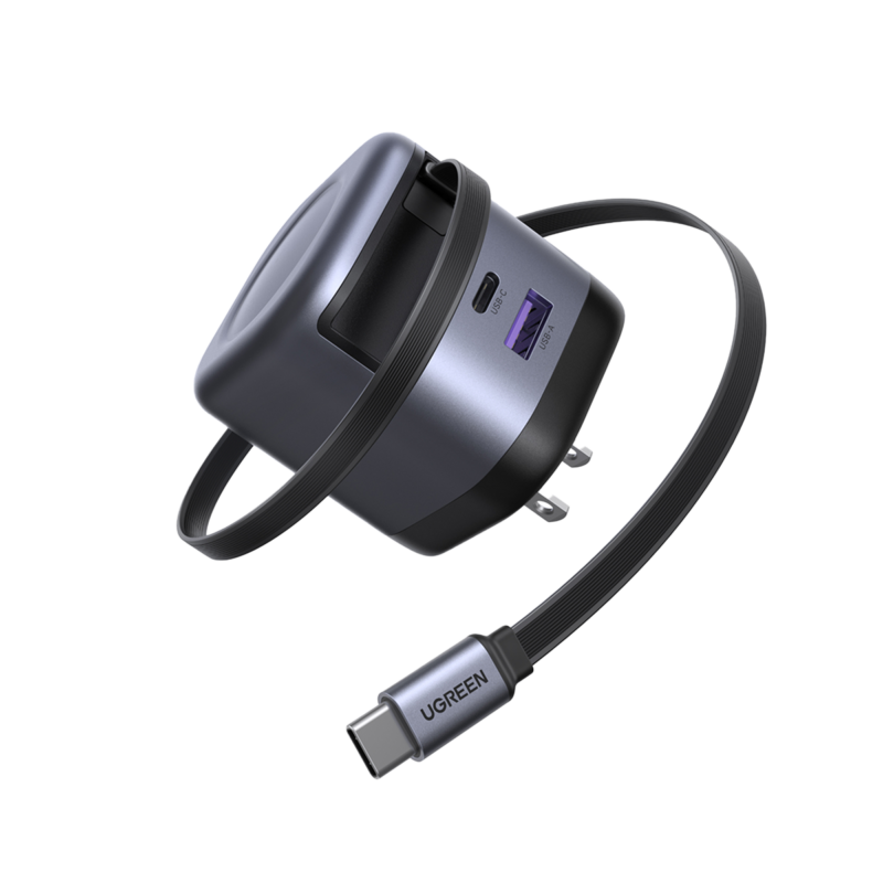 UGREEN Nexode 45W Charger with Retractable 45865