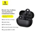 Baseus Bass 15 Clip Open-Ear TWS Earbuds Baseus Bass 15 Clip Open-Ear TWS Earbuds