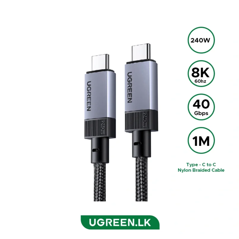 UGREEN USB-C Cable 240W 40Gbps 8K@60Hz 65175