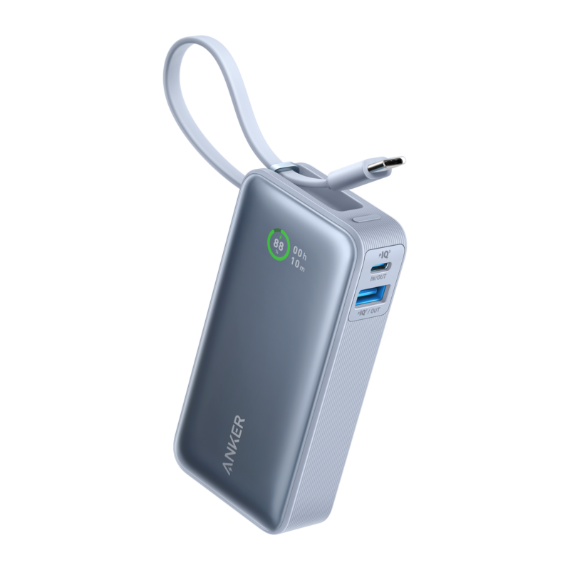 Anker 30W 10000Mah Nano Power Bank Built-In USB-C Cable Anker 30W 10000Mah Nano Power Bank Built-In USB-C Cable