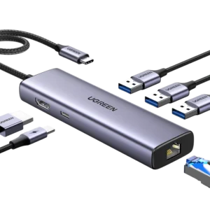 UGREEN 3U+PD+HDMI+LAN 6-IN-1 HUB 15598