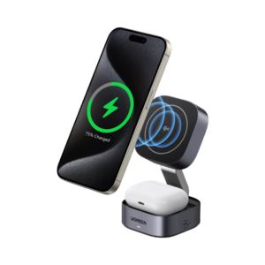 UGREEN MagFlow 2-in-1 Qi2 Magnetic Foldable Wireless Charger 35316
