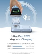 UGREEN 55676 25W Qi2 3-in-1 MagFlow Wireless Charging Stand
