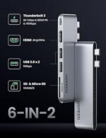 UGREEN 80856 USB-C 6-in-2 Hub for Macbook Pro 4K