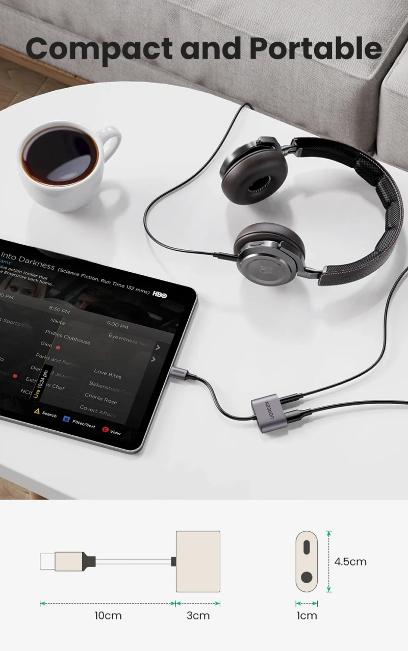 UGREEN USB-C to 3.5mm Audio Adapter with PD 60164 UGREEN USB-C to 3.5mm Audio Adapter with PD 60164