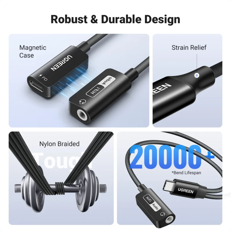 UGREEN Type-C to 3.5mm Hi-Res Audio Adapter 25837