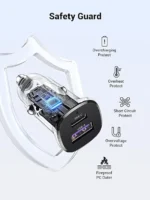 UGREEN 30W Type-C + USB Dual Port Car Charger 25845 UGREEN 30W Type-C + USB Dual Port Car Charger 25845
