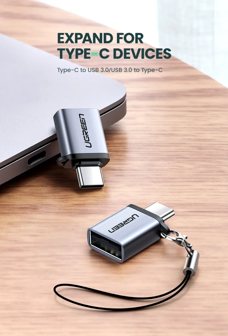 UGREEN Type-C 3.1 Male To USB 3.0 A OTG Adapter 50283